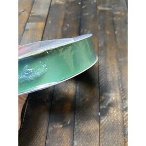 Toniful 1 In x 50yd Sage Green Satin Ribbon Thin Solid Fabric Ribbon